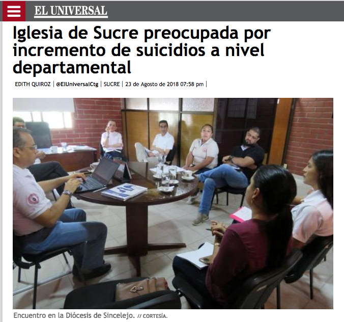Iglesia de Sucre preocupada por incremento de suicidios a nivel departamental