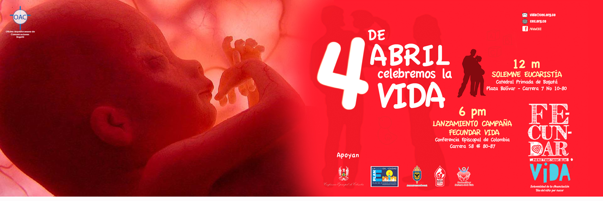 Lanzamiento Campaña: “Fecundar Vida, porque todos somos hijos”