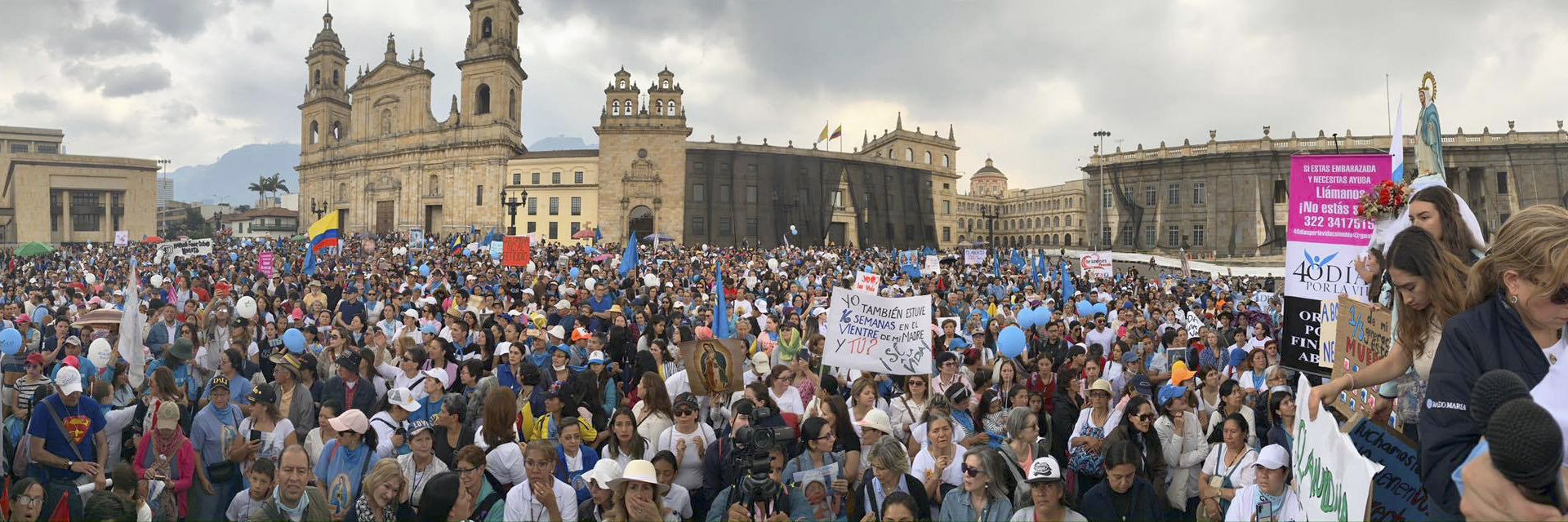 Miles se manifestaron contra el aborto en Colombia