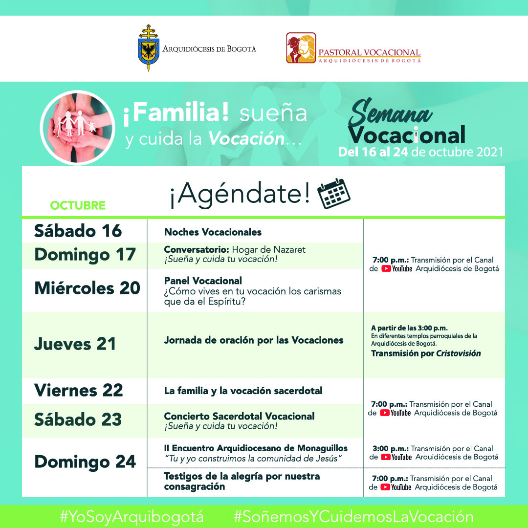 Programación Semana Vocacional 2021