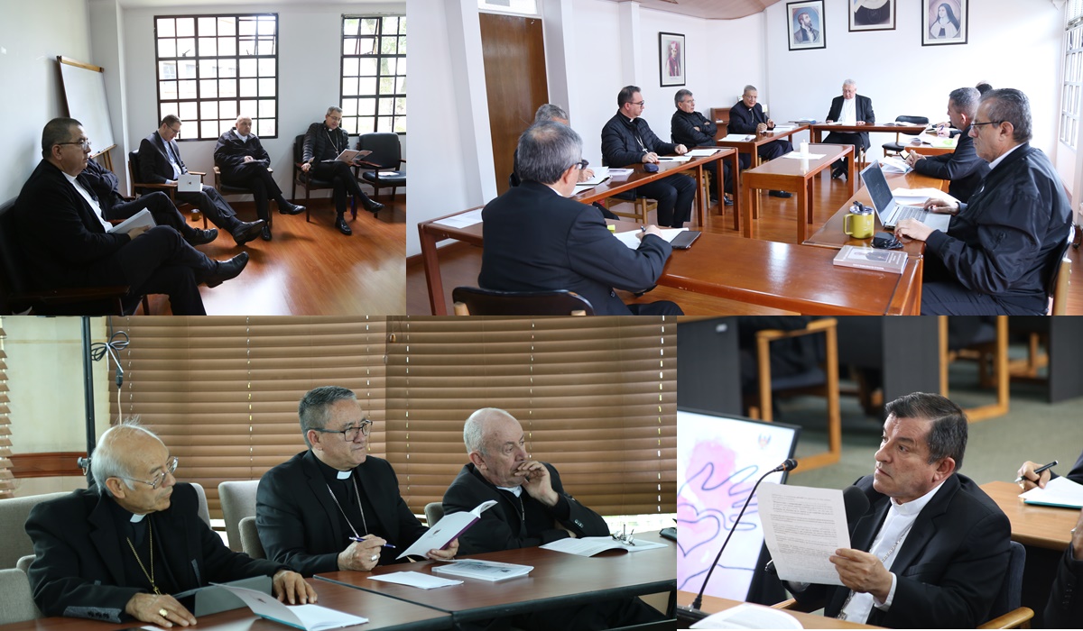 Momentos durante la 115 Asamblea Plenaria del Episcopado Colombiano - Cortesía CEC