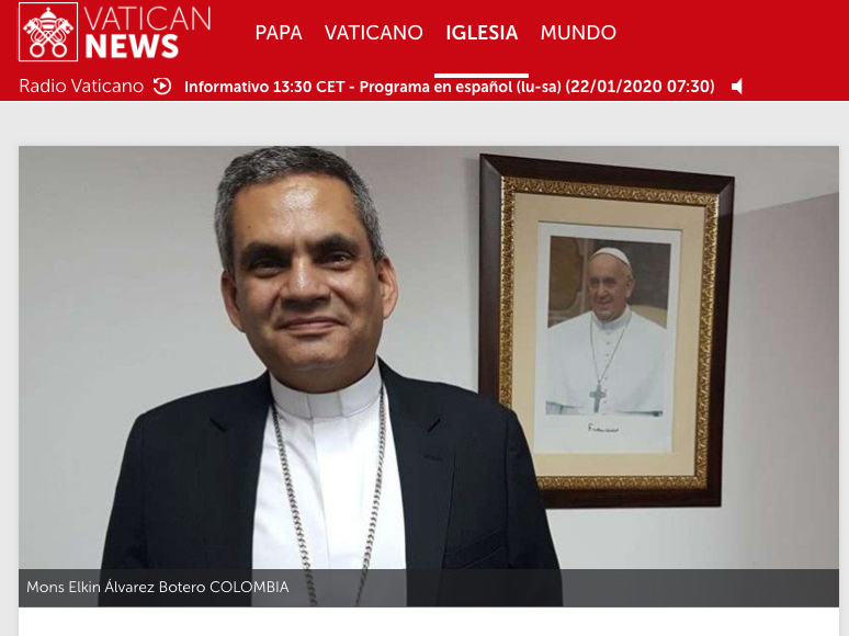 Colombia. Álvarez Botero: balance positivo para la Iglesia en 2019