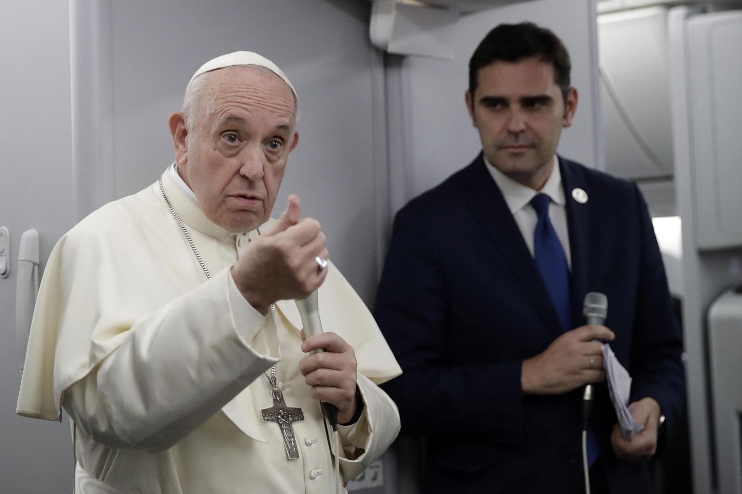 Rueda de prensa del Papa en el vuelo de regreso desde Panamá