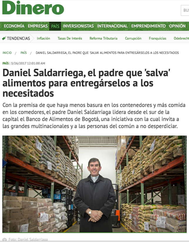 Daniel Saldarriega, el padre que 'salva' alimentos para entregárselos a los necesitados