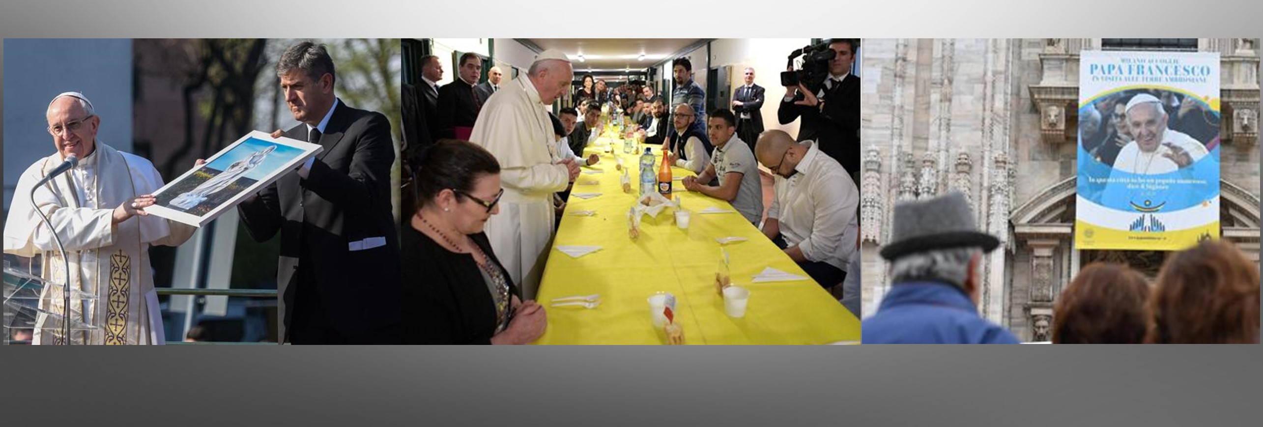 El Papa en Milán: de las Casas Blancas a siesta en la cárcel