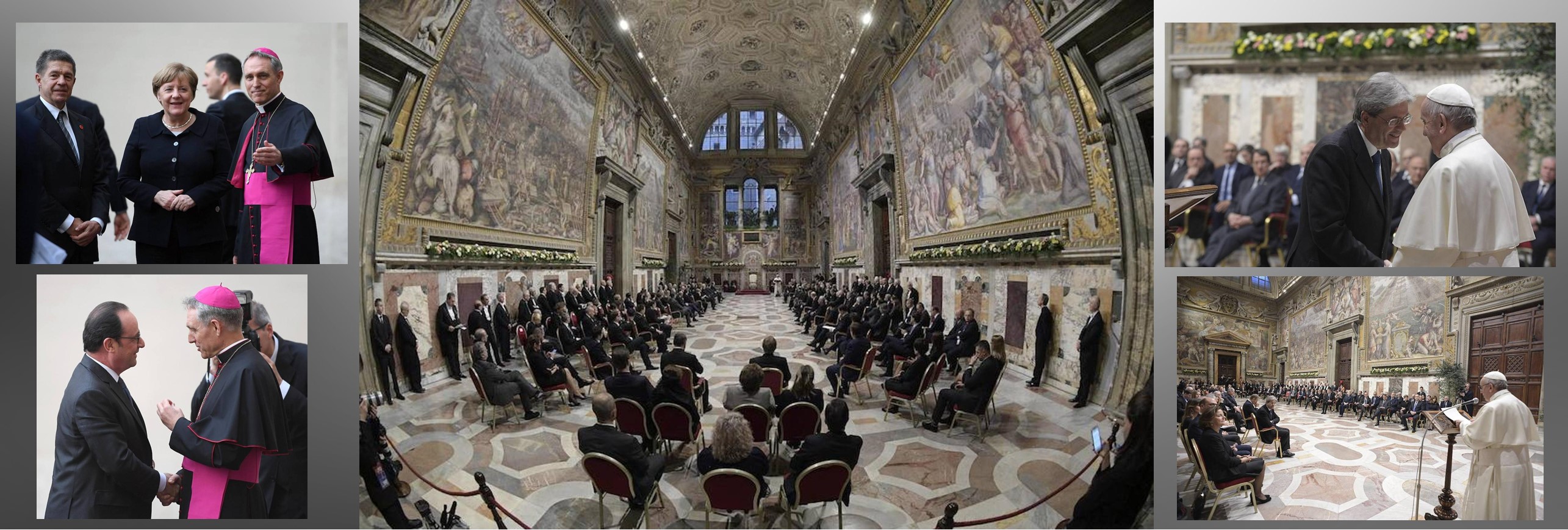 El Papa y los líderes de la Unión Europea