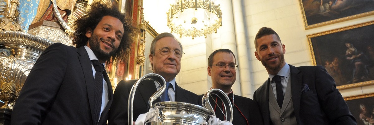 El Real Madrid ofrece la Champions League ganada a la Virgen de la Almudena