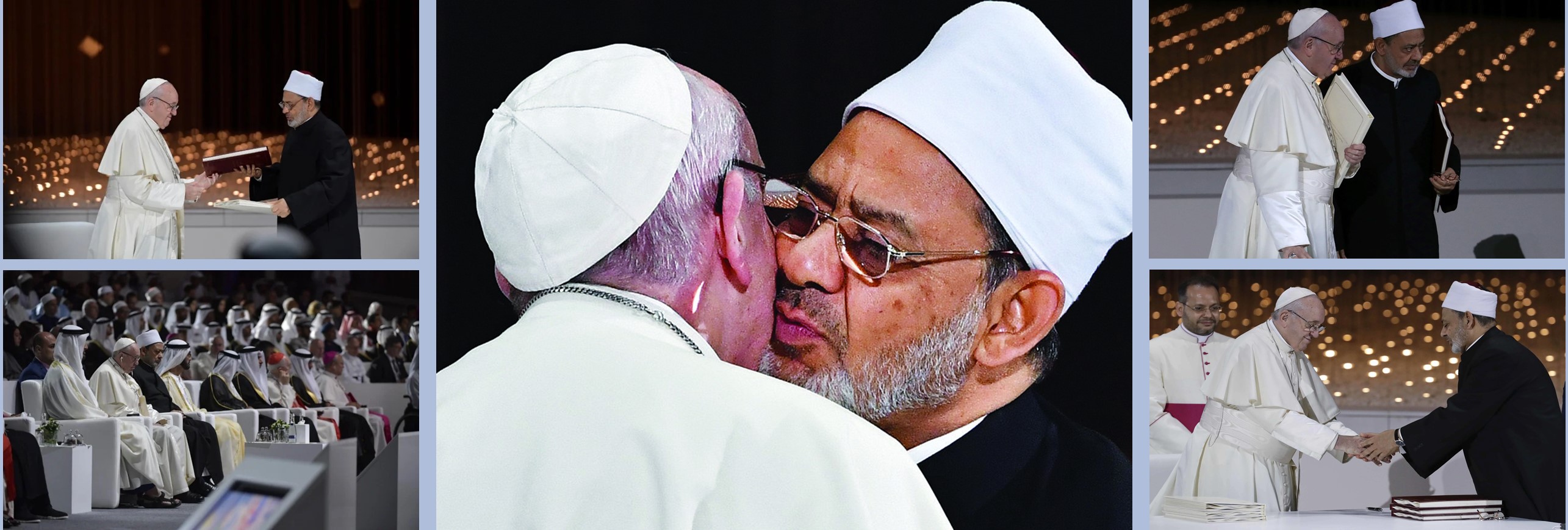 Histórica firma sobre la hermandad de la humanidad