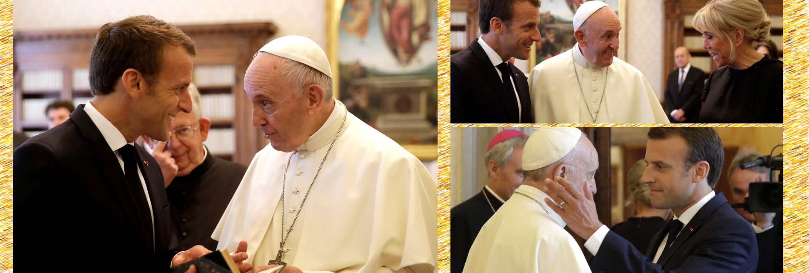 El Papa recibe a Macron y hablan de laicismo, inmigrantes y justicia social