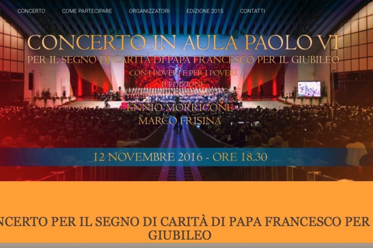 El concierto para la caridad en el Vaticano  será dirigido por el maestro Morricone