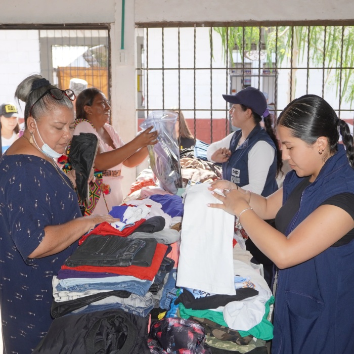 Banco de Ropa y Roperos de la Corporación El Minuto de Dios, una obra de Iglesia con enfoque social y ambiental