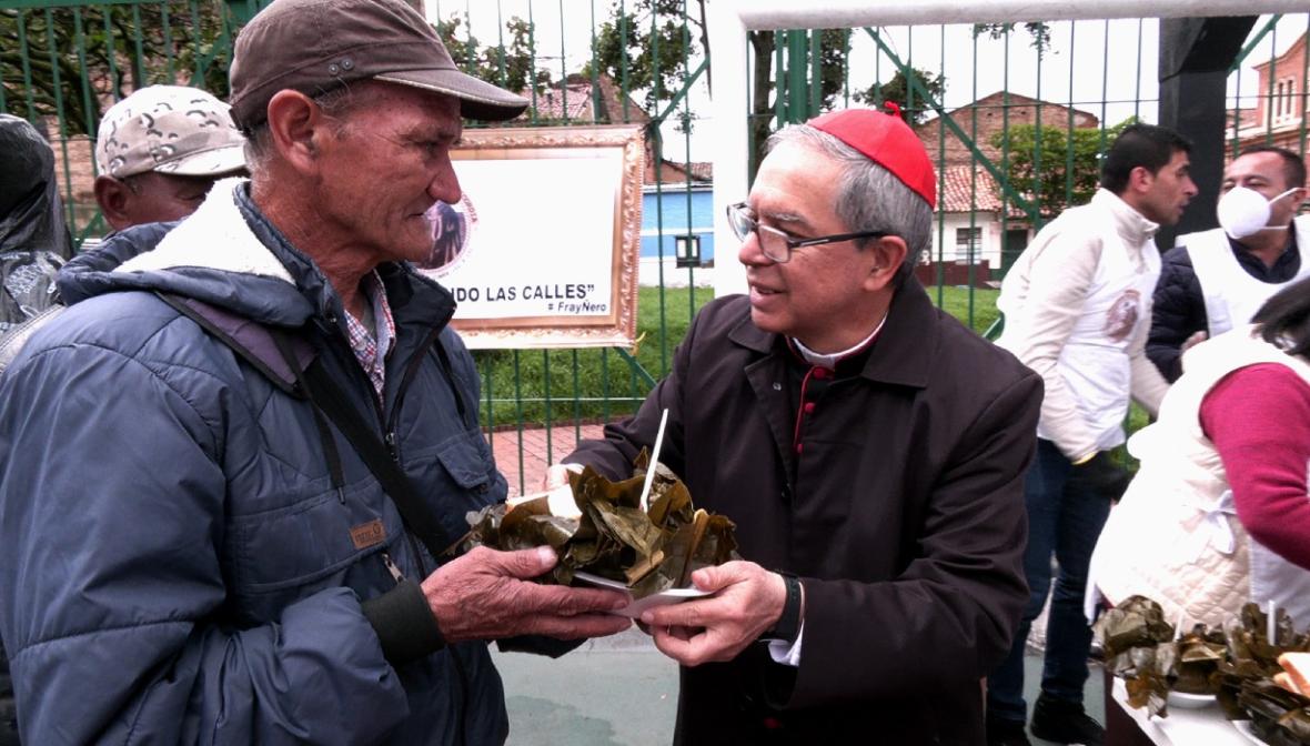 Arquidiócesis de Bogotá celebra Jornada Mundial de los Pobre en sectores vulnerables del centro de la capital.