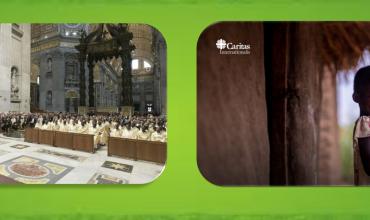 Francisco preside la Eucaristía con la que inicia la Asamblea de Cáritas