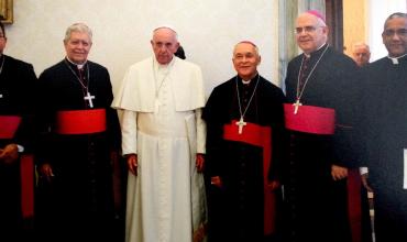 Francisco recibe a los obispos de Venezuela