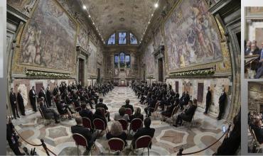 El Papa y los líderes de la Unión Europea