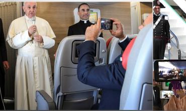 Francisco, ya en el avión, pide orar por la paz de Colombia