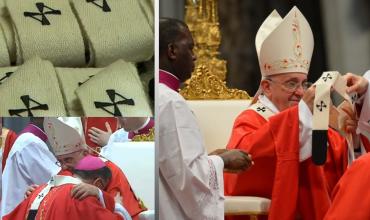 En la Solemnidad de los santos Pedro y Pablo el Papa bendice y entrega los palios