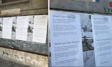 Roma se llena con carteles “propapa”