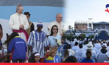 Más de 250 mil jóvenes se dieron cita en el Campo Santa María para recibir al papa Francisco