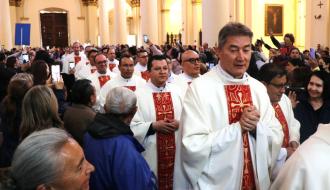 Multitudinaria peregrinación jubilar a la Catedral Primada de Bogotá.